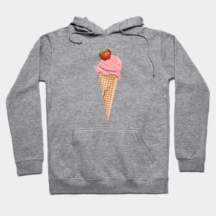 Strawberry Ice-Cream Cone Hoodie